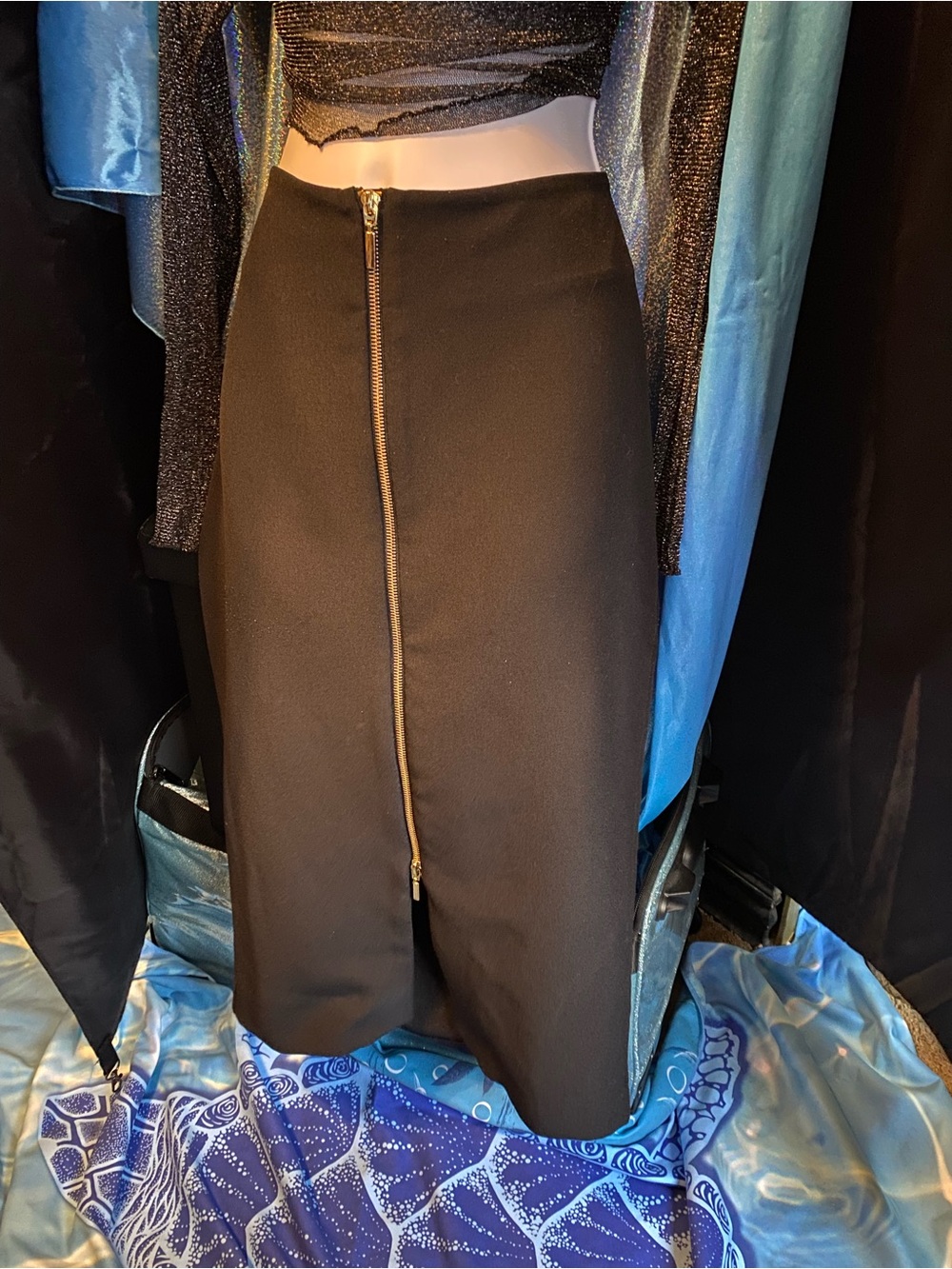 Worthington Classic Black Pencil Skirt with Front Zip